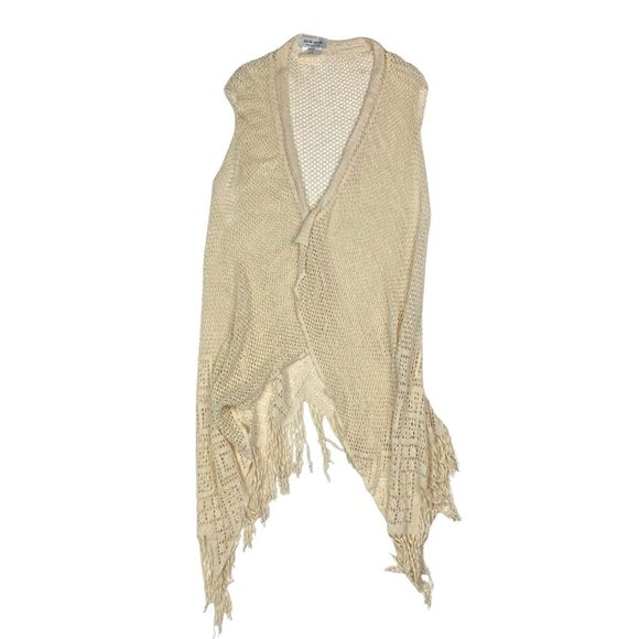 (Up To 50% Off SALE) BSB Collection Knit Boho Fringe Vest - Picture 1 of 3